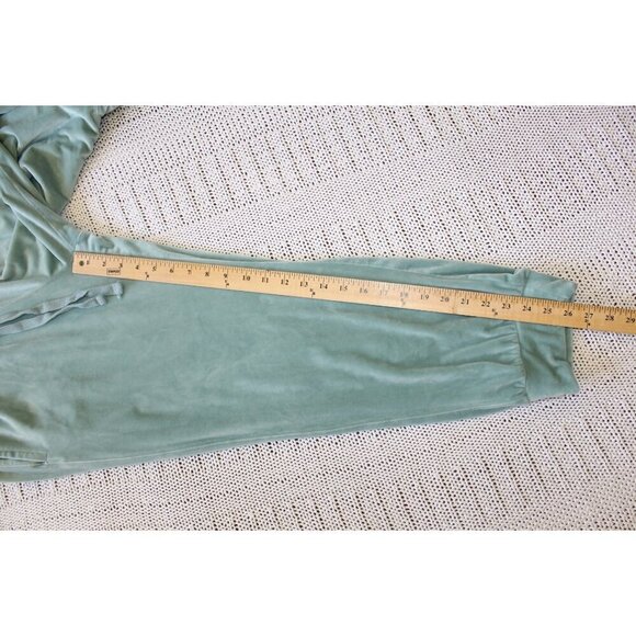 Anthropologie Saturday Sunday Merida Velvet Jogger Pants Size L Mint Green - Picture 2 of 11